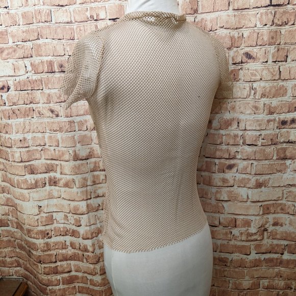 La Petite Francaise Open Mesh Short Sleeve Top - Picture 3 of 6